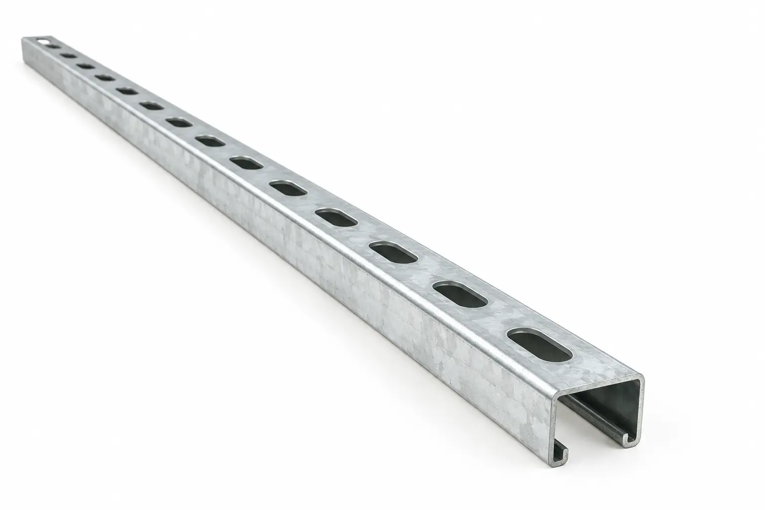 Shallow galvanized strut channel